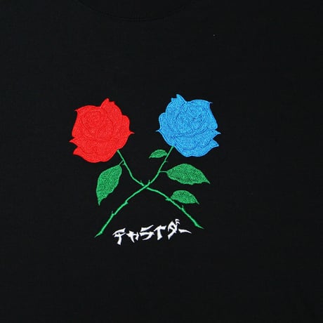 クロスローズTシャツ　　ブラック