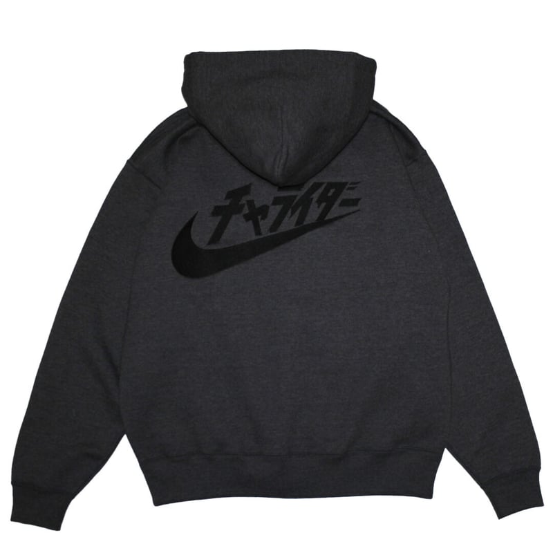 ネオスカーフロゴ ヘビーウェイトジップパーカー チャコール | チャ