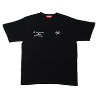 ダブルロゴTシャツ　　ブラック