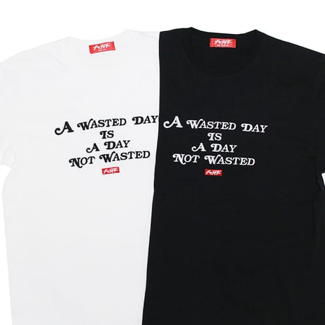 ウェイステッドロゴ　ヘビーウェイトTシャツ　　ブラック