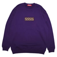 モノグラムボックススウェット　　パープル