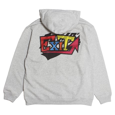 チャライダー x EXIT コラボジップパーカー　アッシュ