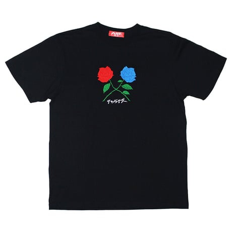 クロスローズTシャツ　　ブラック