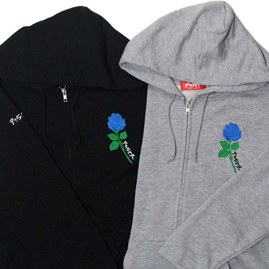 バラ刺繍ZIPパーカー | チャライダーSTORE