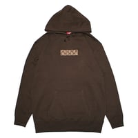 モノグラムボックスロゴパーカー　　ブラウン