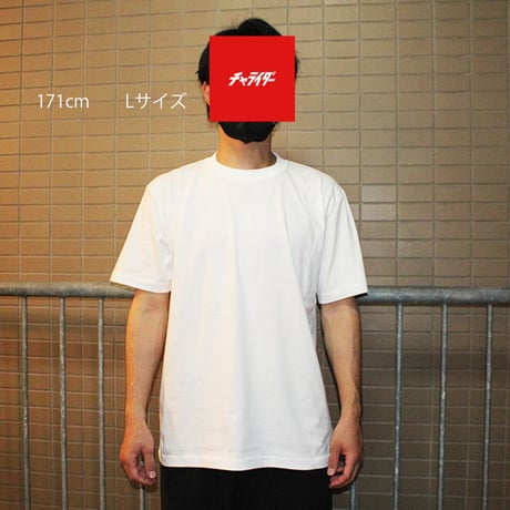 タテにロゴTシャツ　　ブラックｘブラック