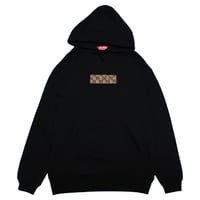 モノグラムボックスロゴパーカー　　ブラック