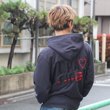 デビルロゴ　　ジップパーカー