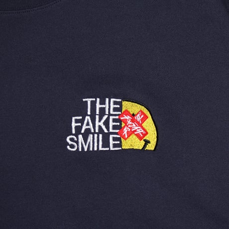 FAKE SMILEビッグシルエットビッグスウェット　　ネイビー