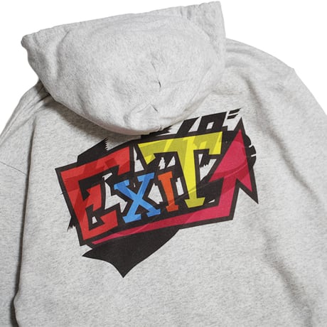 チャライダー x EXIT コラボジップパーカー　アッシュ