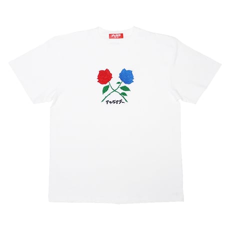 クロスローズTシャツ 　　ホワイト