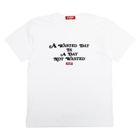 ウェイステッドロゴ　ヘビーウェイトTシャツ　　ホワイト
