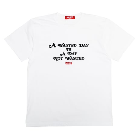 ウェイステッドロゴ　ヘビーウェイトTシャツ　　ホワイト