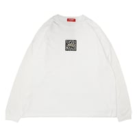 ホワイトレオパード　ビッグシルエットロンT 　　ホワイト