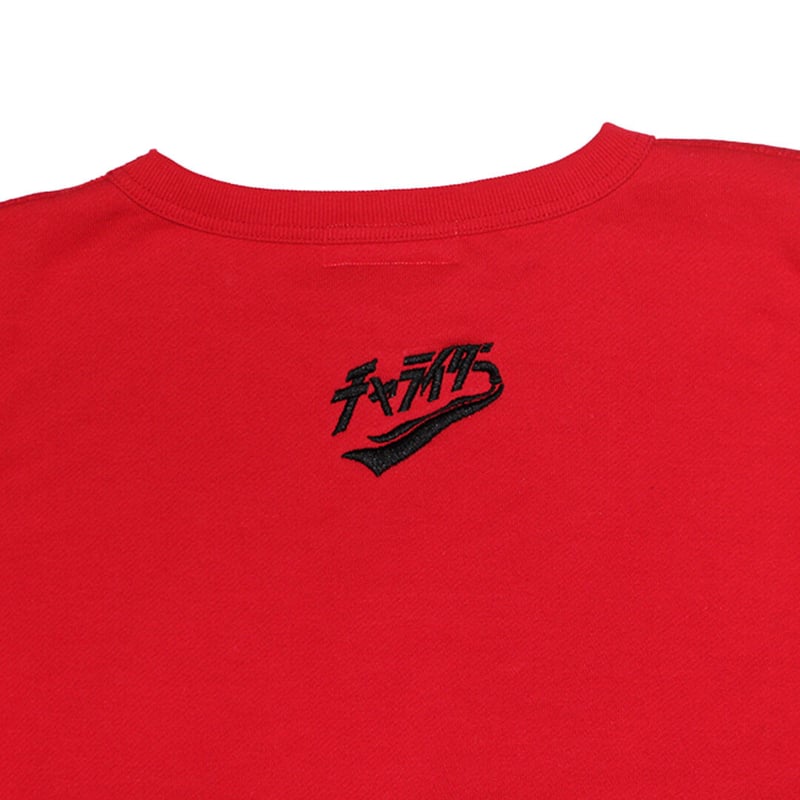 CR刺繍 ヘビーウェイトスウェット レッド | チャライダーSTORE