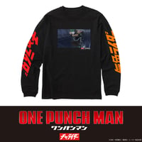 チャライダーｘワンパンマン 無免ライダーロンティー　ブラック