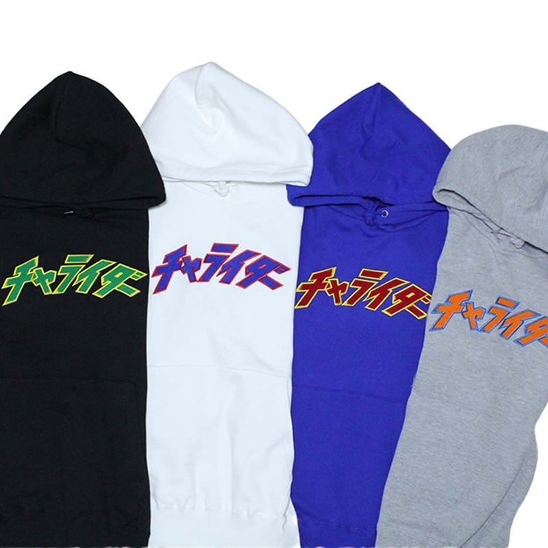 5周年記念商品】カレッジロゴパーカー ブルー | チャライダーSTORE