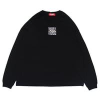 ホワイトレオパード　ビッグシルエットロンT　　ブラック