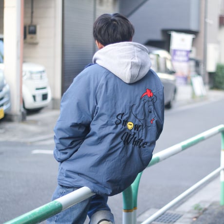 リバーシブルボアジャケット　　ブラック