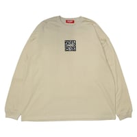 ホワイトレオパード　ビッグシルエットロンT　　ベージュ