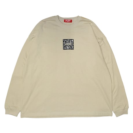 ホワイトレオパード　ビッグシルエットロンT　　ベージュ