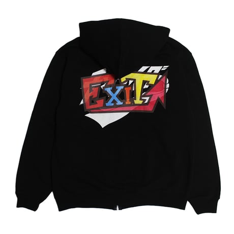 チャライダー x EXIT コラボジップパーカー　ブラック