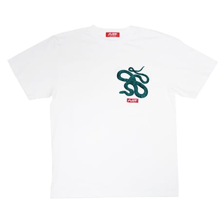 スネーク刺繍Tシャツ　　ホワイト
