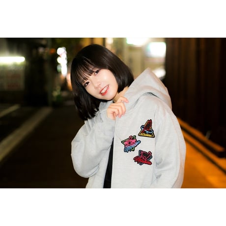 チャライダーxMiiakiis  コラボジップパーカー  ブラック