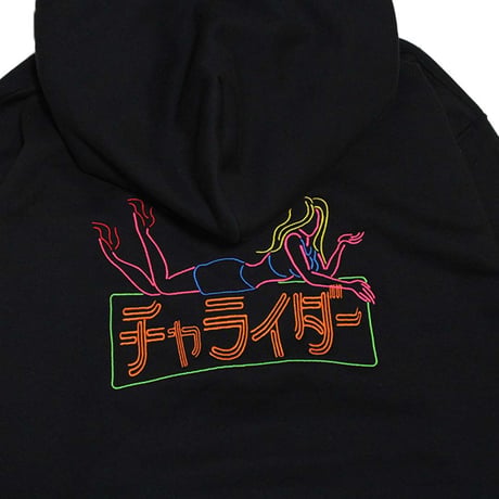 ネオンガール　ヘビーウェイトパーカー　　ブラック