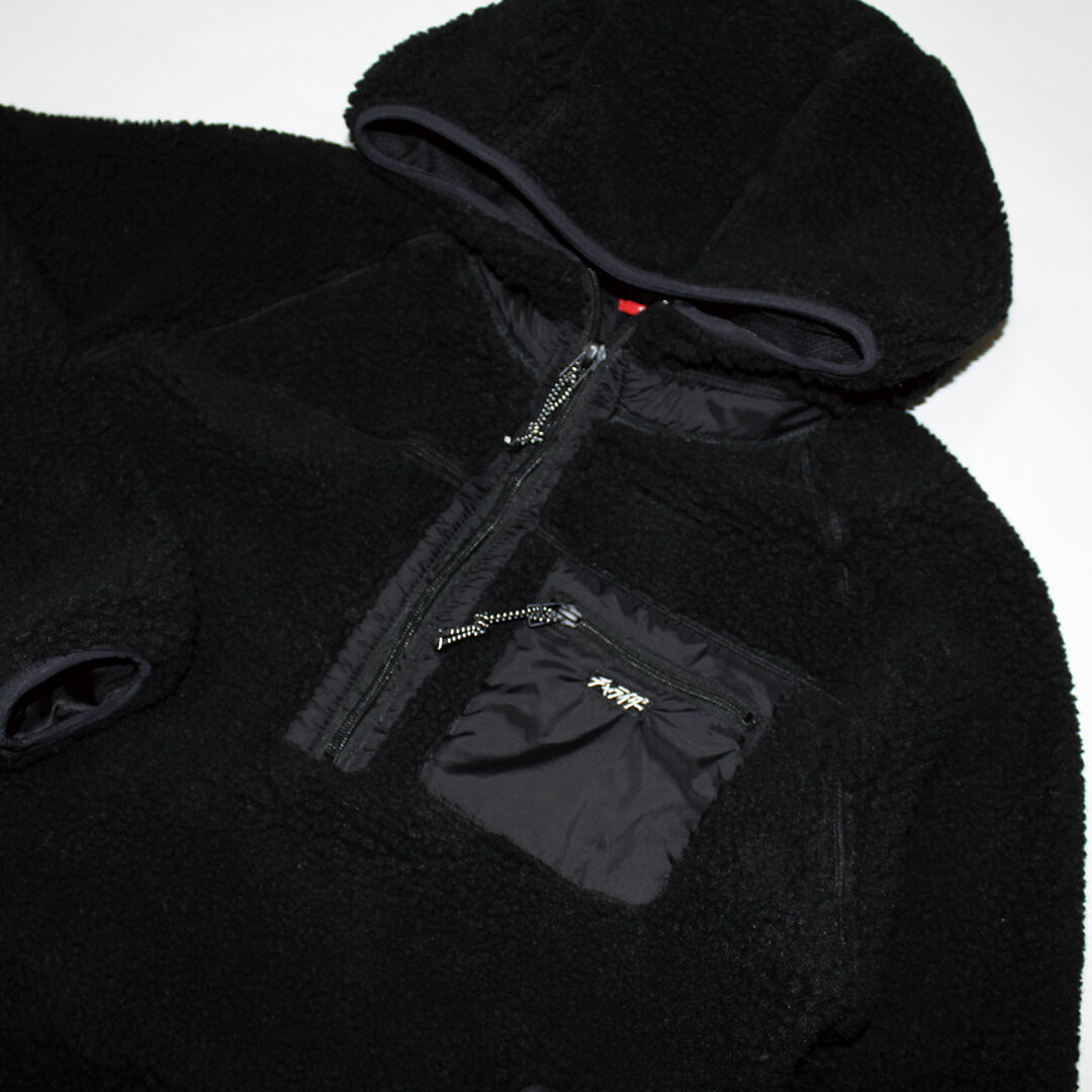 ボアフリースアノラック ブラック | チャライダーSTORE