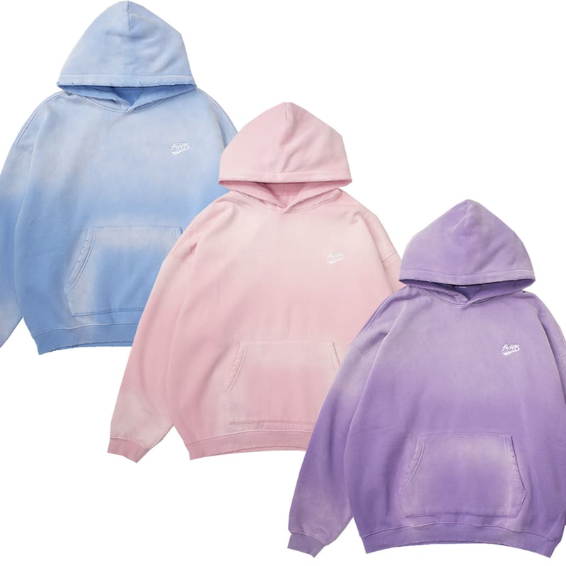 オッズクローチェ　ムラ染め風パーカー ムラ染め ビッグシルエットパーカー | チャライダーSTORE