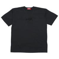 筆ロゴ刺繍Tシャツ　　スミ