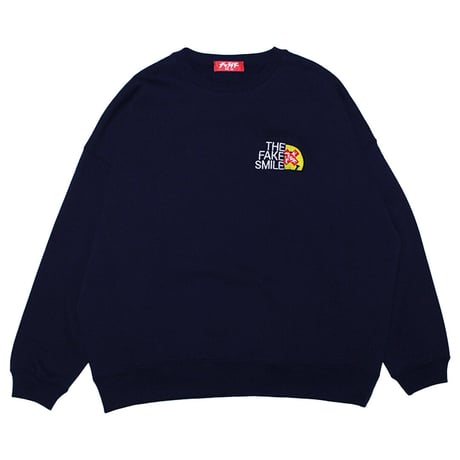 FAKE SMILEビッグシルエットビッグスウェット　　ネイビー