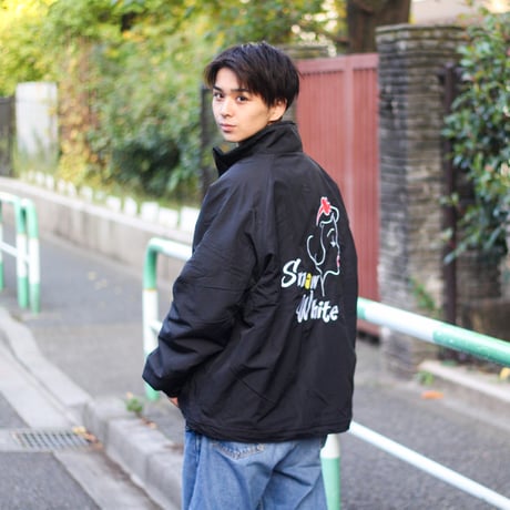 リバーシブルボアジャケット　　ブラック