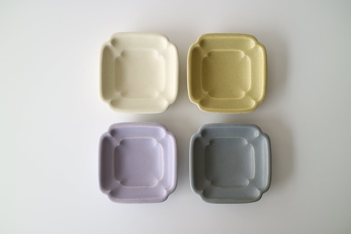 【新品・未使用】awabi ware アワビウェア　小鉢・豆皿セット Awabi ware アワビウェア あわびウェア 四方小鉢 四方豆皿 セット