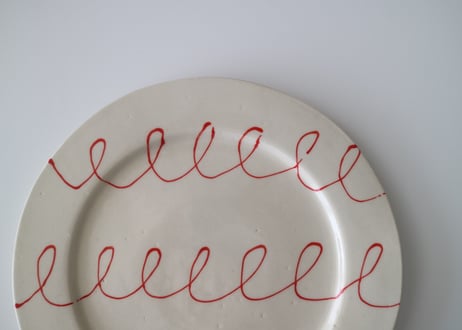 yoshimitsu nakasono /  rim plate 赤