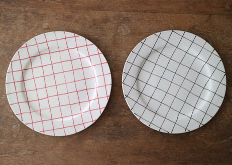 yoshimitsu nakasono / rim plate 　akacheck