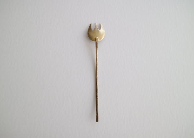 樫原ヒロ　トゥルペ　新品　スプーン　フォーク　ナイフ　真鍮　作家 樫原ヒロ トゥルペ 新品 スプーン フォーク ナイフ 真鍮 作家