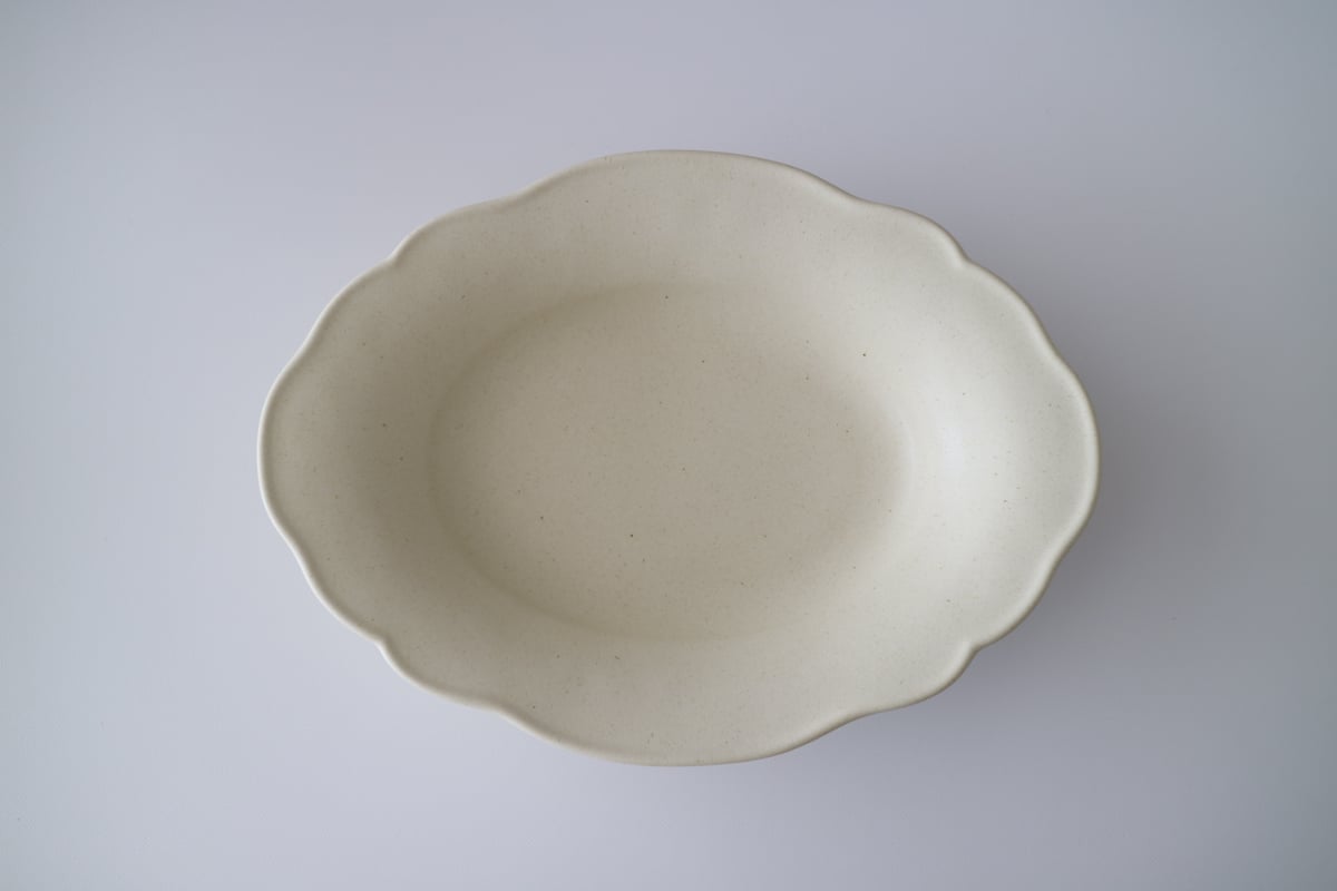 あわびウェア 雲形カレー皿4点（黒3白1） awabi ware awabi ware｜雲型カレー皿