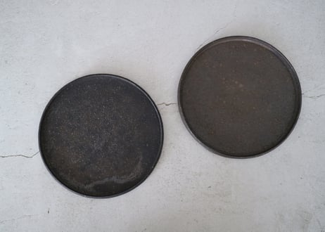 plate  φ185 black  / takashi endou