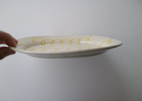 yoshimitsu nakasono / oval plate 黄