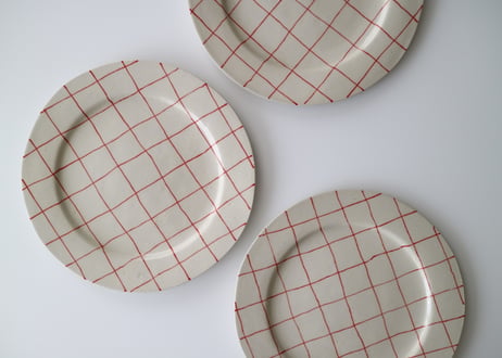 yoshimitsu nakasono / rim plate 　akacheck