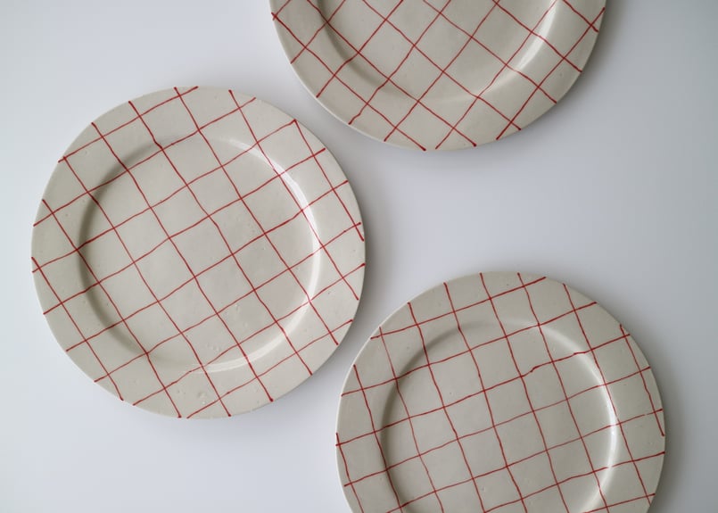 yoshimitsu nakasono / rim plate akacheck | CUFF