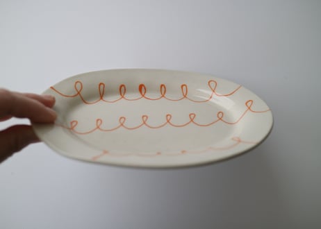yoshimitsu nakasono / oval plate オレンジ
