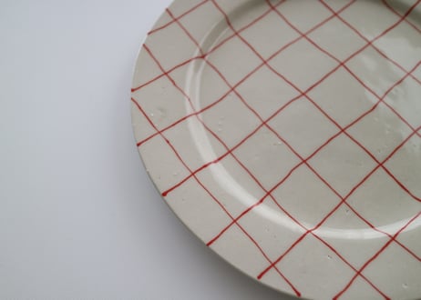 yoshimitsu nakasono / rim plate 　akacheck