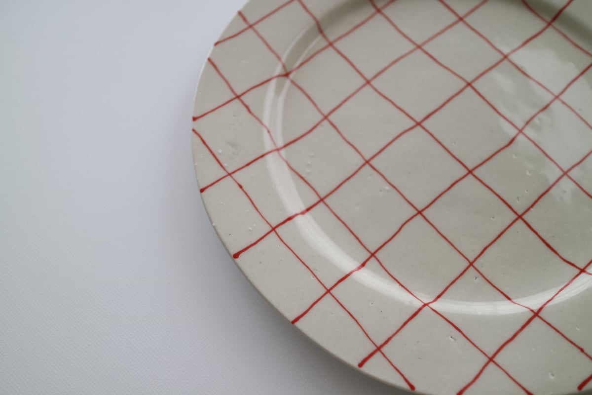 中囿義光 なかそのよしみつさん プレート 赤 くるくる