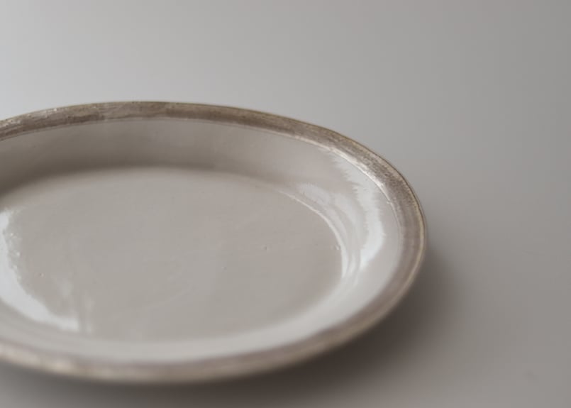 yoshimitsu nakasono/オーバル皿銀彩 | CUFF