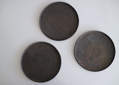 plate  φ185 black  / takashi endou