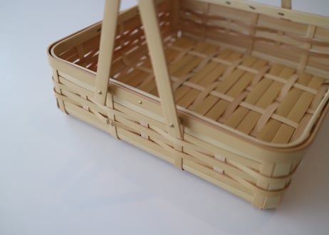 竹千代工房 / 手付き四角かご