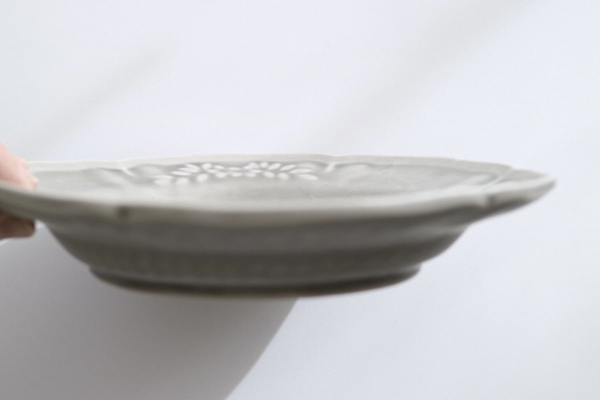 阿部慎太朗　花形リムレリーフ深皿7寸/2客 阿部慎太朗 花形リムレリーフ深皿7寸 | CUFF